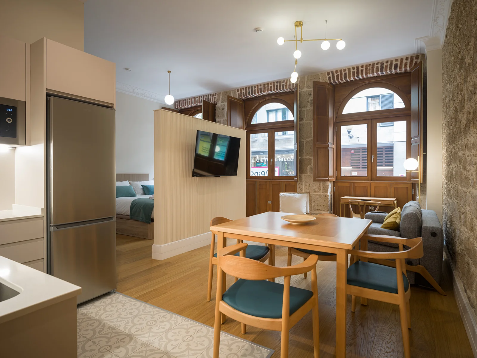 Vista interior de uno de los apartamentos