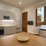 Vista interior de uno de los apartamentos