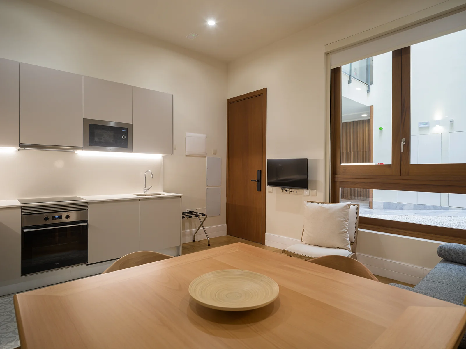 Vista interior de uno de los apartamentos