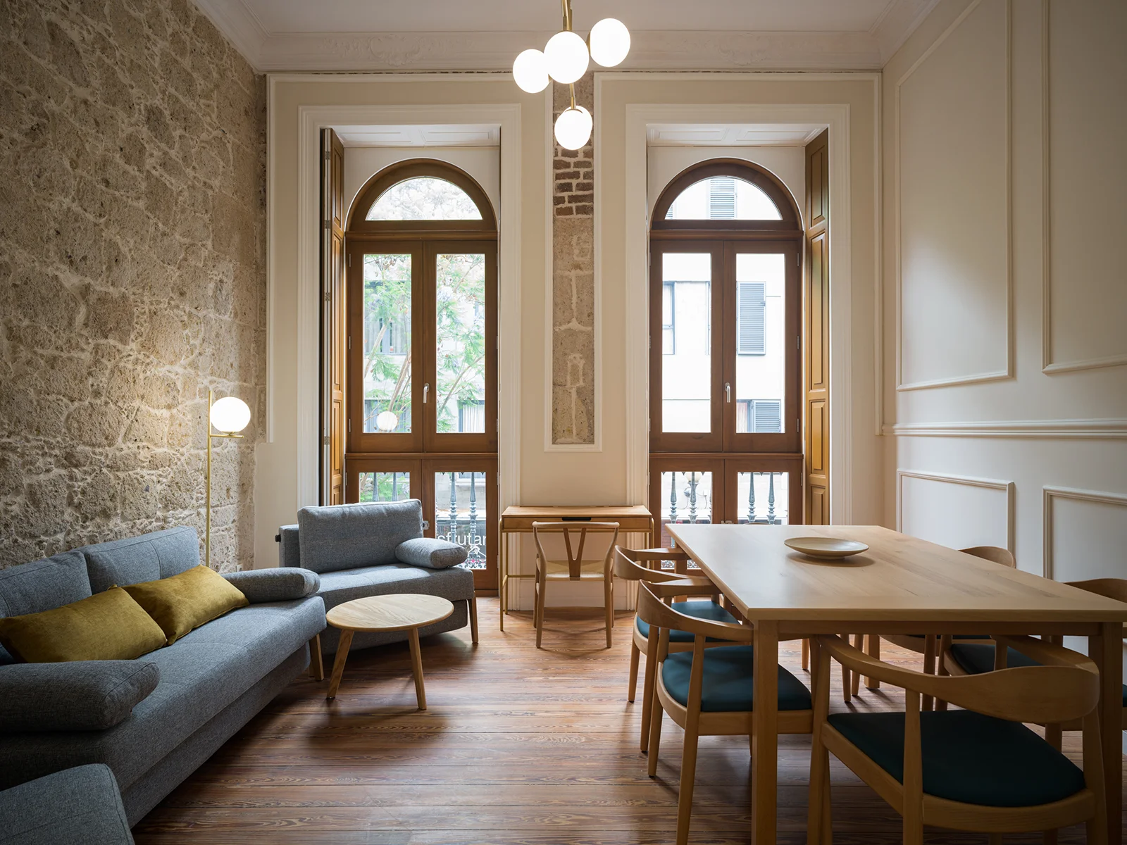 Vista interior de uno de los apartamentos