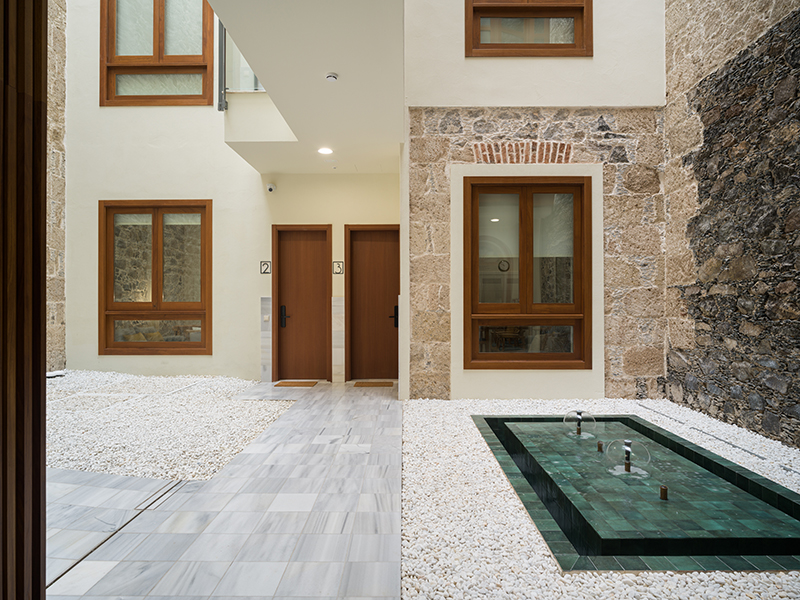 Vista del patio interior del edificio